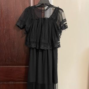 Black Lace maxi dress